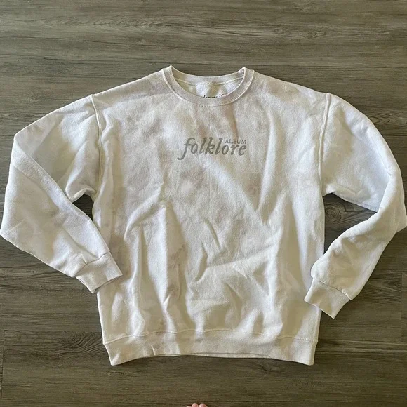 Taylor Swift Folklore Tie Dye Crewneck Sweatshirt